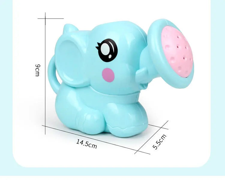 Baby Bath Toys Lovely Plastic Elephant Shape Water Spray for Baby Shower Swimming Toys Kids Gift Storage Mesh Bag Baby Kids Toy