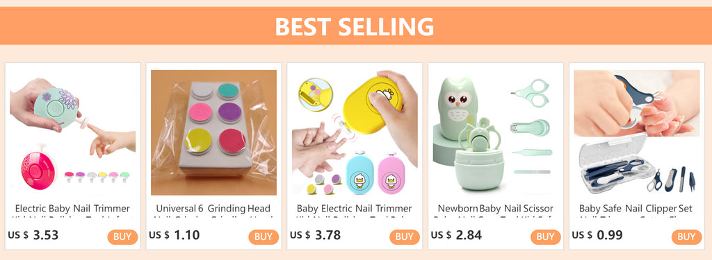 Electric Baby Nail Trimmer Baby Items Kid Nail Polisher Tool Care Kit Easy To Trim Nail File Newborn Baby Things Bebe Accessorie