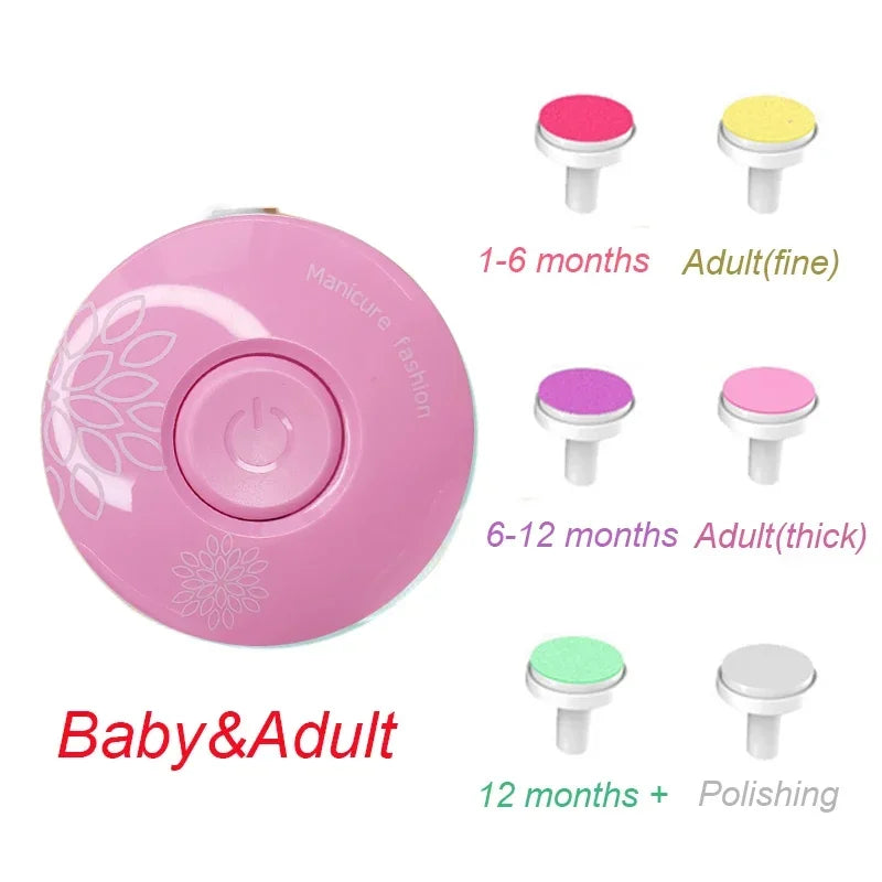 Electric Baby Nail Trimmer Baby Items Kid Nail Polisher Tool Care Kit Easy To Trim Nail File Newborn Baby Things Bebe Accessorie