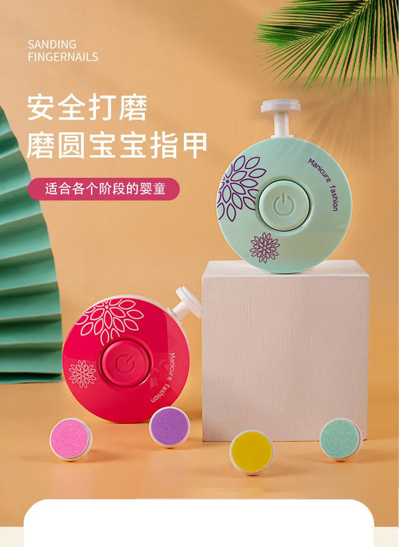 Electric Baby Nail Trimmer Baby Items Kid Nail Polisher Tool Care Kit Easy To Trim Nail File Newborn Baby Things Bebe Accessorie