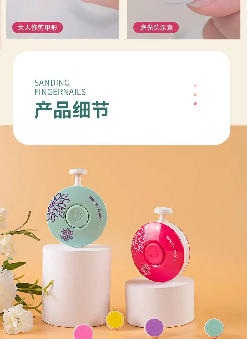 Electric Baby Nail Trimmer Baby Items Kid Nail Polisher Tool Care Kit Easy To Trim Nail File Newborn Baby Things Bebe Accessorie